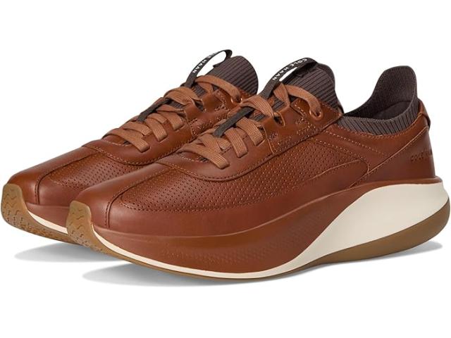 (取寄) コールハーン メンズ グランドプロ オール デイ レザー ランナー Cole Haan men Grandpro All Day Leather Runners Brit Tan/Dark Chocolate/Natural