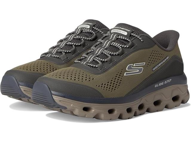 (取寄) スケッチャーズ メンズ グライド-ステップ ソール ハンズ フリー スリップ-イン SKECHERS men Glide-Step Sole Hands Free Slip-in Olive
