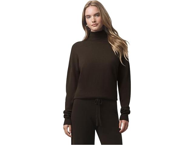 (取寄) スプレンディッド レディース トリ セーター Splendid women Tori Cashmre Tneck Sweater Soft Chocolate