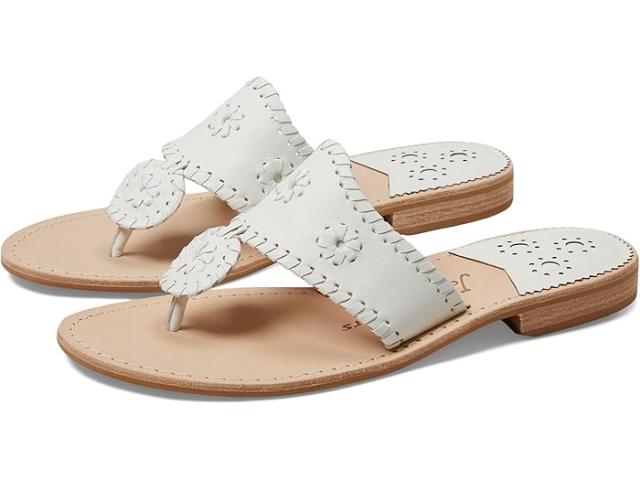 (取寄) ジャック ロジャース レディース ジャックス フラッツ サンダル ワイド Jack Rogers women Jack Rogers Jacks Flat Sandal Wide White/White
