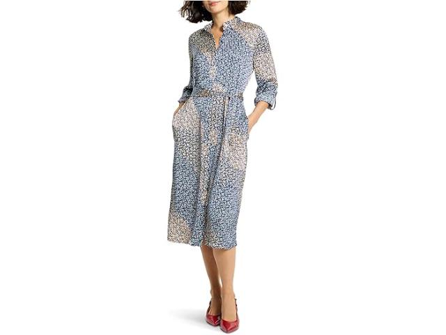 (取寄) ニックゾー レディース モノグラム ミックス ブレア ドレス NIC+ZOE women Monogram Mix Blair Dress Blue Multi