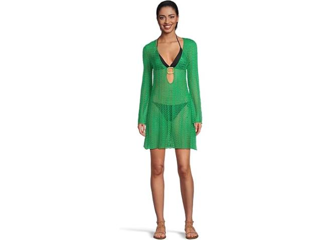 (取寄) ベッカ レディース ゴールデン クローシェ バックル チュニック BECCA women Golden Crochet Buckle Tunic Emerald