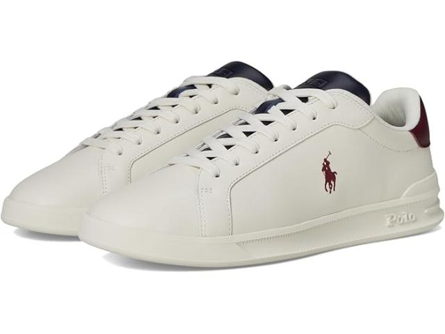 (取寄) ラルフローレン メンズ ヘリテージ コート リ レザー スニーカー Polo Ralph Lauren men Polo Ralph Lauren Heritage Court II Leather Sneakers White/Navy/Wine