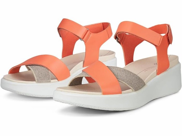 (取寄) エコー レディース フロート ウェッジ ラグジュアリー クロスバンド ECCO women ECCO Flowt Wedge Luxury Crossband Coralの通販は