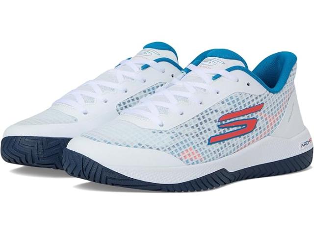 (取寄) スケッチャーズ メンズ ピックルボール バイパー コート プロ スニーカー SKECHERS men Pickleball Viper Court Pro Sneaker White/Turquoise