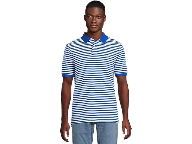 (取寄) ラルフローレン メンズ ショート スリーブ アニメイテッド メッシュ - クラシック Polo Ralph Lauren men Polo Ralph Lauren Short Sleeve Animated Mesh - Classic Blue Saturn/Whiteの通販は 36,120円