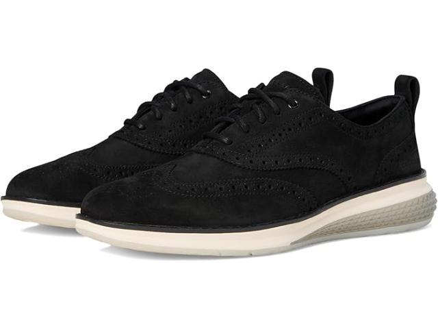 (取寄) コールハーン メンズ オリジナル グランド エナジー ウィーブ ウイング ティップ オックスフォード Cole Haan men Original Grand Energy Weave Wing Tip Oxford Black Nubuck/Sea Stone/Ivory
