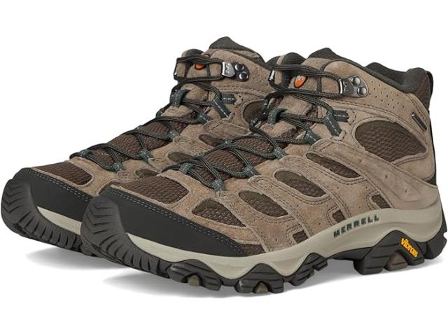 (取寄) メレル メンズ モアブ 3 ミッド ウォータープルーフ Merrell men Moab 3 Mid Waterproof Boulder 1