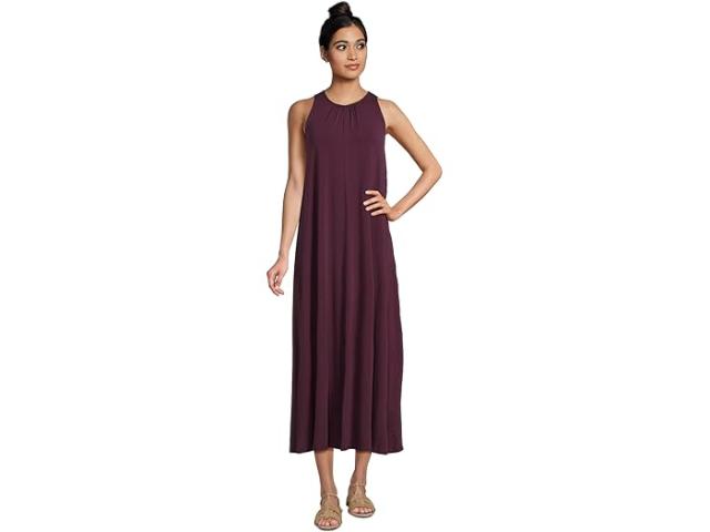 (取寄) アイリーン フィッシャー レディース ファイン ストレッチ ジャージ ニット マキシ ドレス Eileen Fisher women Fine Stretch Jersey Knit Maxi Dress Blackberry
