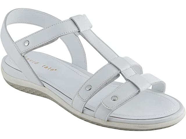 (取寄) デビッドテイト レディース メイト David Tate women  Mate White Nappa