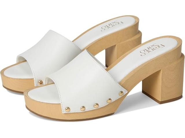 (取寄) フランコ サルト レディース カプリ クロッグ プラットフォーム サンダル Franco Sarto women Capri Clog Platform Sandals White
