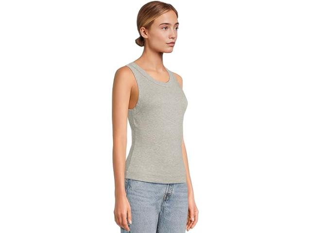 (取寄) マイケル スターズ レディース ジーナ ワイド バインディング クロップ タンク Michael Stars women Gina Wide Binding Crop Tank Heather Grey
