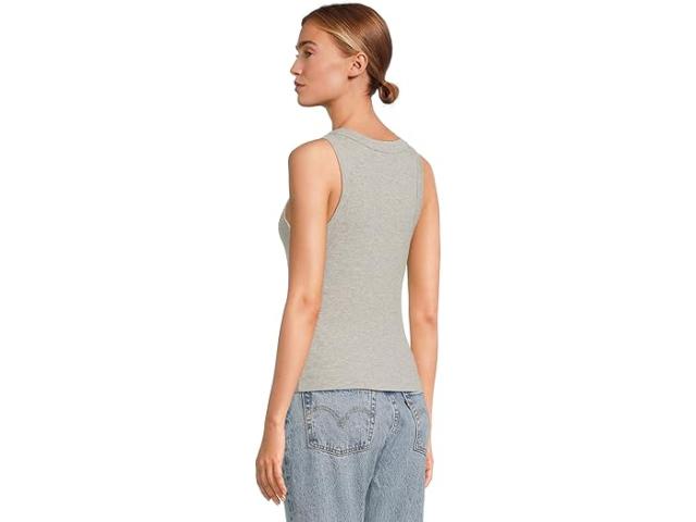 (取寄) マイケル スターズ レディース ジーナ ワイド バインディング クロップ タンク Michael Stars women Gina Wide Binding Crop Tank Heather Grey