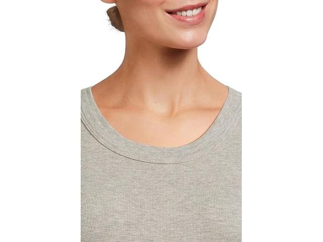 (取寄) マイケル スターズ レディース ジーナ ワイド バインディング クロップ タンク Michael Stars women Gina Wide Binding Crop Tank Heather Grey