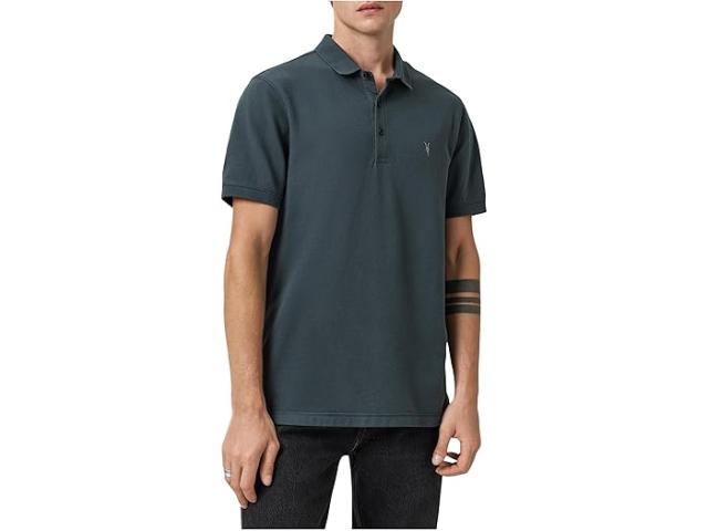 (取寄) オールセインツ メンズ リフォーム ショート スリーブ ポロ AllSaints men Reform Short Sleeve Polo Sunil Blue