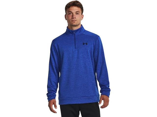 (取寄) アンダーアーマー メンズ アーマー フリース ツイスト 1/4 ジップ Under Armour men Under Armour Armour Fleece Twist 1/4 Zip Team Royal/Blackの通販は