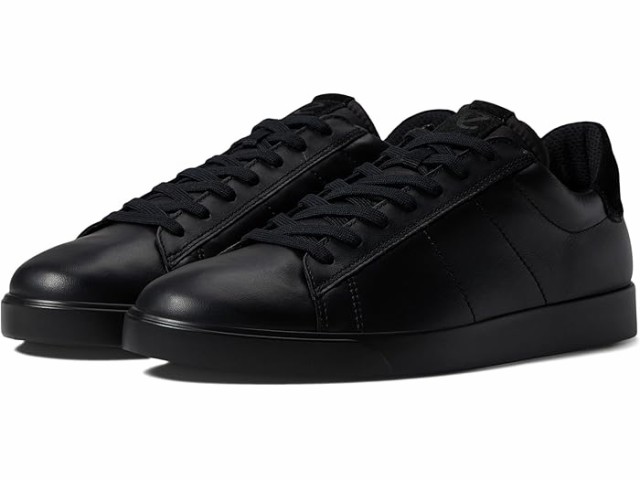 (取寄) エコー メンズ ストリート ライト レトロ スニーカー ECCO men ECCO Street Lite Retro Sneaker Black/Black Cow Leather/Calf Suedeの通販は
