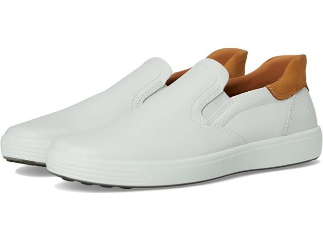 (取寄) エコー メンズ ソフト 7 イージー スリッポン スニーカー ECCO men ECCO Soft 7 Easy Slip On Sneaker White/Lion