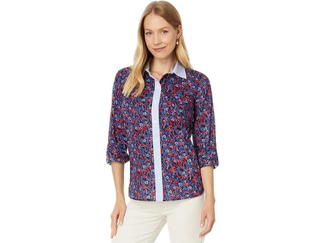 (取寄) トミーヒルフィガー レディース フローラル ロール タブ Tommy Hilfiger women Tommy Hilfiger Floral Roll Tab Sky Captain/Scarletの通販は