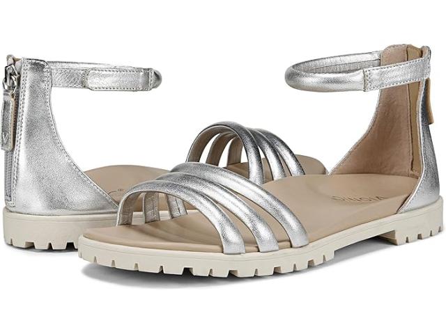 (取寄) バイオニック レディース ローレル アンクル ストラップ VIONIC women VIONIC Laurel Ankle Straps Silver Metallic Leatherの通販は 23,408円