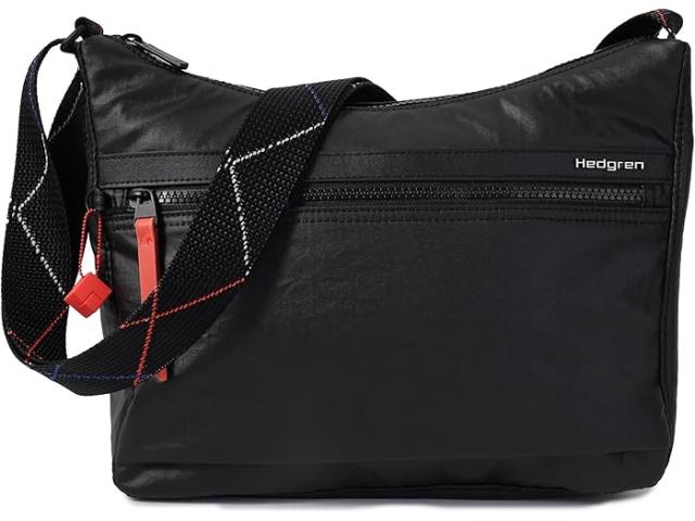 (取寄) ヘデグレン レディース インナー シティ ハーパーズ スモール ショルダー バッグ Rfid Hedgren women Inner City Harper's Small Shoulder Bag RFID Black with Coral