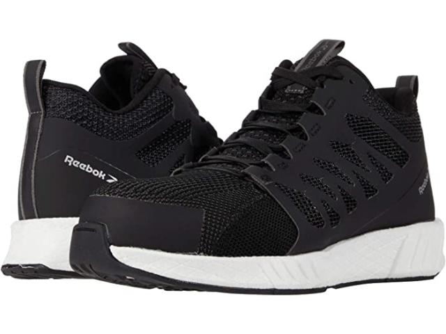 (取寄) リーボック ワーク メンズ フュージョン フレックスウィーブ ワーク コンポジット トゥ Reebok Work men  Fusion Flexweave Work Composite Toe Black/White