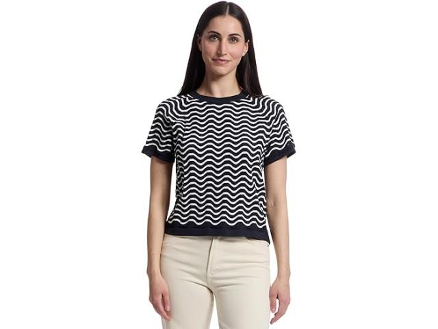 (取寄) リラ P レディース ウェーブ ステッチ セーター Lilla P women Wave Stitch Sweater Navy Wave