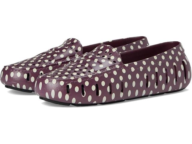 (取寄) フローファ レディース ポッシュ ドライバ プリント Floafers women Posh D Print Burgundy Dots/Black