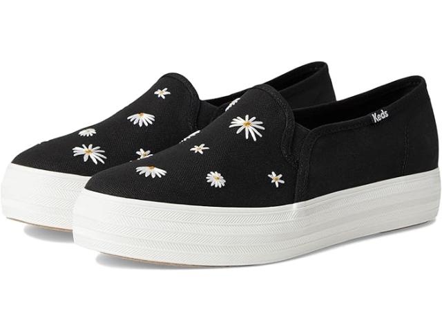 (取寄) ケッズ レディース トリプル デッカー Keds women Triple Decker Black Canvas