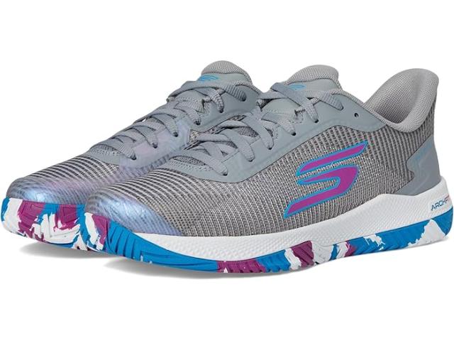 (取寄) スケッチャーズ レディース ピックルボール バイパー コート プロ 2.0 スニーカー SKECHERS women Pickleball Viper Court Pro 2.0 Sneaker Gray