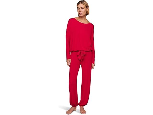 (取寄) エバージェイ レディース ジゼル スロウチ パジャマ セット Eberjey women Gisele Slouchy Pajama Set Holly Red