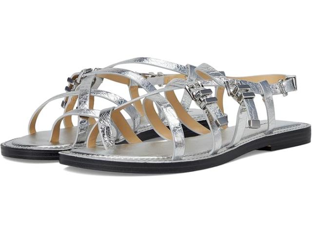 (取寄) マイケルコース レディース フラッツ サンダル MICHAEL Michael Kors women Darrington Flat Sandal Silver