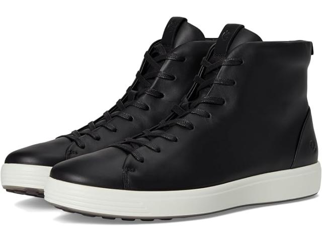 (取寄) エコー メンズ ソフト 7 プレミア ハイ-トップ スニーカー ECCO men ECCO Soft 7 Premier High-Top Sneakers Black