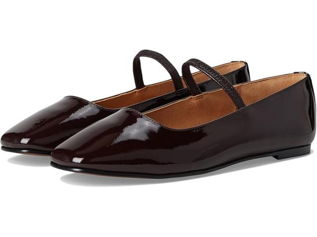 (取寄) メイドウェル レディース グレタ パテント メアリー ジーン フラッツ Madewell women Greta Patent Mary Jane Flats Dark Plum
