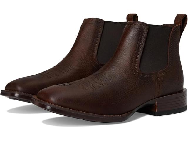 (取寄) アリアット メンズ ブッカー ウルトラ ウェスタン ブーツ Ariat men Booker Ultra Western Boots Brown Oiled Rowdy