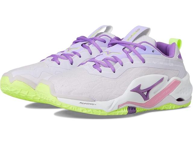 (取寄) ミズノ ウェーブ ステルス ネオ 2 Mizuno Wave Stealth Neo 2 White/Lavender