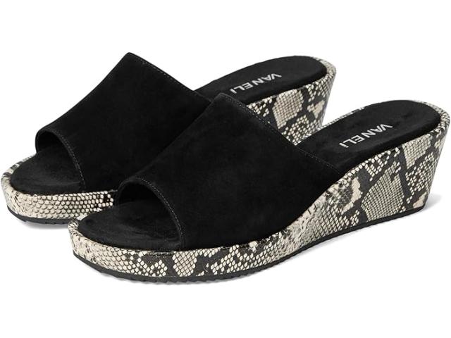 (取寄) ヴァネリ レディース カラ Vaneli women Calla Black Suede