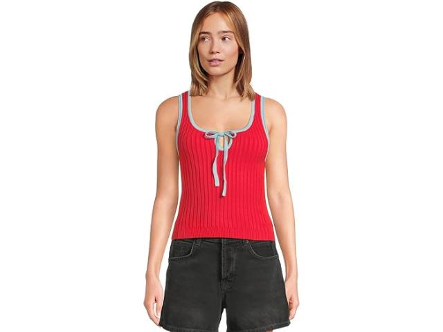 (取寄) フリーピープル レディース オール スター セーター タンク Free People women All Star Sweater Tank Atlas Red Combo