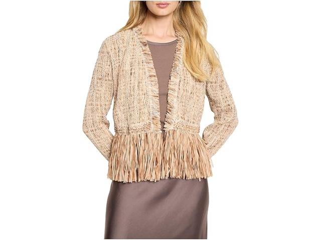 (取寄) ニックゾー レディース ピティート コルク フリンジ ニット ジャケット NIC+ZOE women Petite Cork Fringe Knit Jacket Neutral Multi