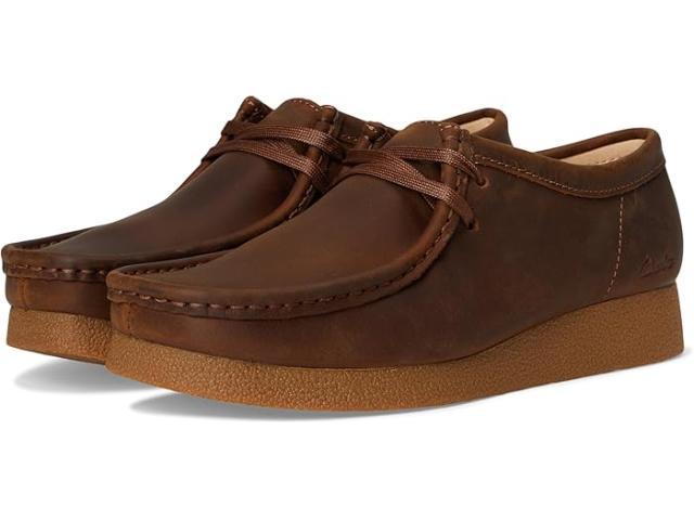 (取寄) クラークス レディース ワラビー エボ シューズ Clarks women Wallabee Evo Shoe Beeswax Leather