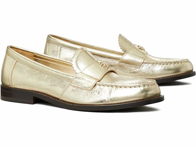 (取寄) トリーバーチ レディース クラシック ローファーズ Tory Burch women Tory Burch Classic Loafers Spark Gold/Platinoの通販は
