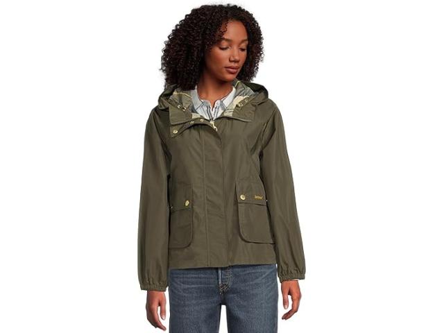 (取寄) バブアー レディース メイ シャワープルーフ ジャケット Barbour women Mae Showerproof Jacket Olive/Ancient Tartan