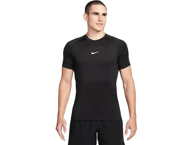 (取寄) ナイキ メンズ プロ ドライ-フィット スリム ショート スリーブ トップ Nike men Pro Dri-FIT Slim Short Sleeve Top Black/White