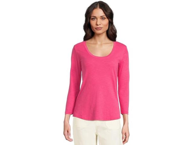 (取寄) トミーバハマ レディース アシュビー アイルズ リブ 3/4 スリーブ スクープ  Bahama women Ashby Isles Rib 3/4 Sleeve Scoop Glowing Azalea