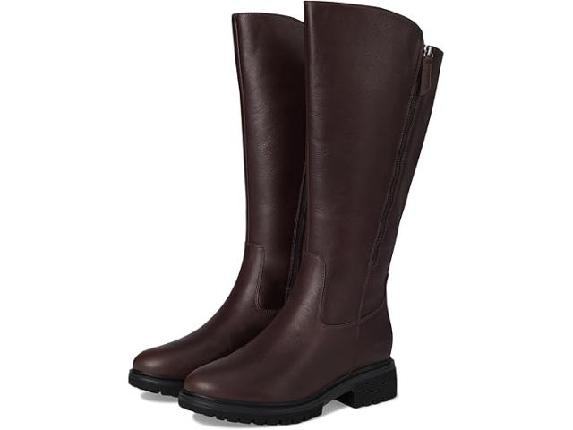 (取寄) ロックポート レディース イヴェット ワイド カーフ Rockport women Ivette Wide Calf Dark Brown Leather