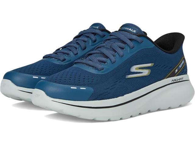 (取寄) スケッチャーズ パフォーマンス メンズ ゴー ウォーク アーチ フィット ハンズ フリー スリップ-イン SKECHERS Performance men Go Walk Arch Fit N-joy Nobend Hands Free Slip-in Navy