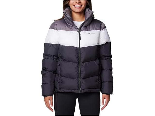 (取寄) コロンビア レディース パフェクト リ カラーブロック ジャケット Columbia women Puffect II Colorblock Jacket Black/White/City Grey