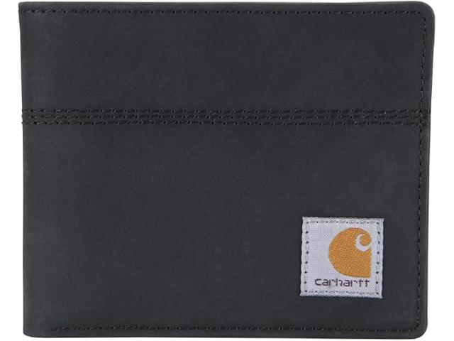 (取寄) カーハート メンズ サドル レザー バイフォールド ウォレット Carhartt men Carhartt Saddle Leather Bifold Wallet Black