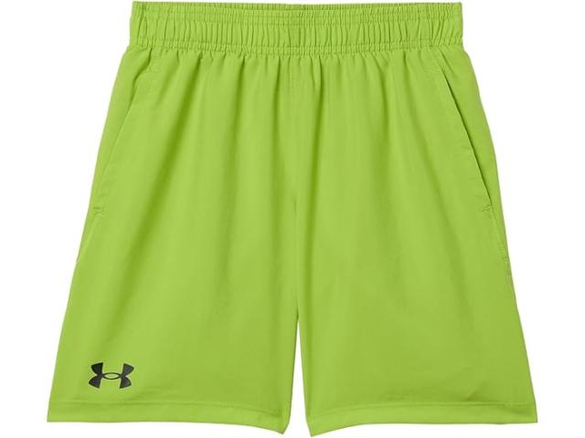 (取寄) アンダーアーマー キッズ メンズ ウーブン ショーツ (ビッグ キッド) Under Armour Kids men Woven Shorts (Big Kid) Green Vibe/Black