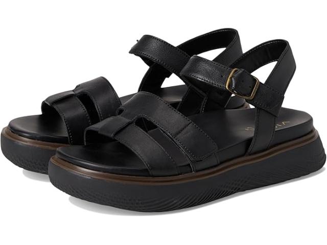 (取寄) バイオニック レディース ソラナ スリングバック サンダル VIONIC women Solana Slingback Sandals Black Leather